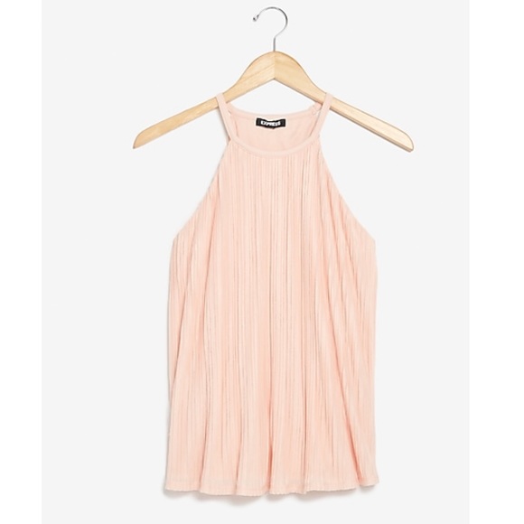 NWT Express Pleated High Neck Tank - Picture 1 of 4